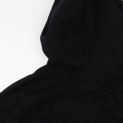 Zara Womens Black Cotton Pullover Sweatshirt Size S Pullover
