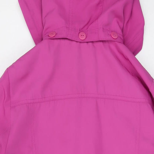 Marks and Spencer Womens Purple Jacket Size 12 Zip