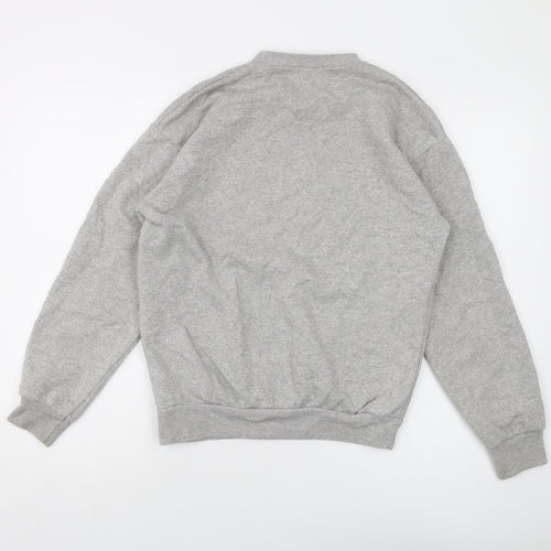 PRETTYLITTLETHING Womens Grey Cotton Pullover Sweatshirt Size S Pullover