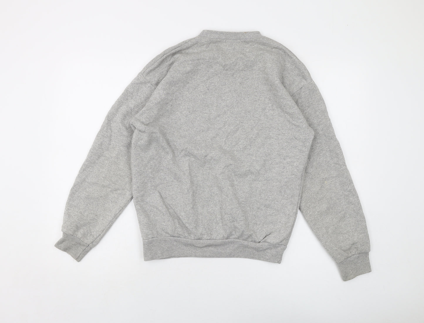 PRETTYLITTLETHING Womens Grey Cotton Pullover Sweatshirt Size S Pullover