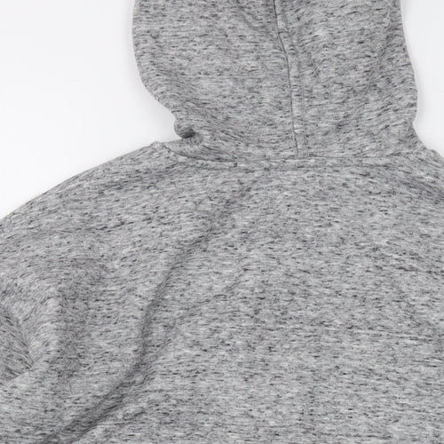 Body Bleu Womens Grey Polyester Full Zip Hoodie Size S Zip