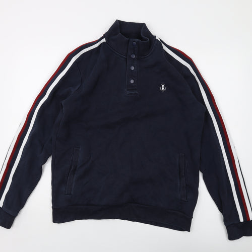 NEXT Mens Blue Cotton Pullover Sweatshirt Size L