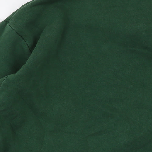 PRETTYLITTLETHING Mens Green Cotton Pullover Sweatshirt Size M