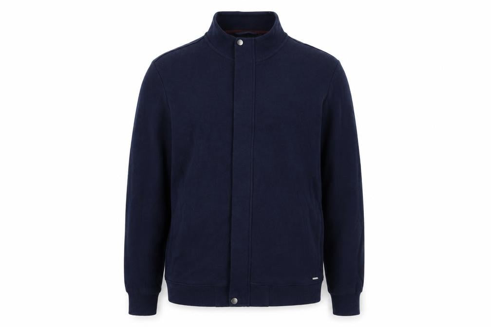 Front view of Autograph men’s blue jacket, size XL, zip