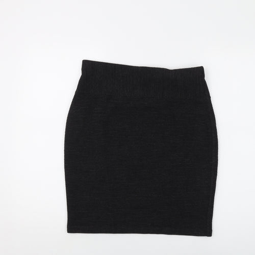 Marks and Spencer Womens Black Acrylic Mini Skirt Size 14