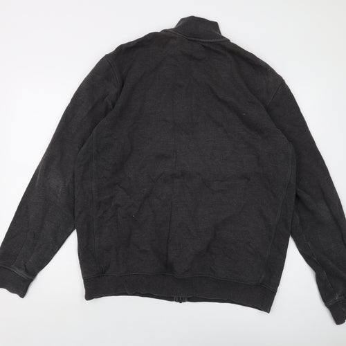 NEXT Mens Grey Cotton Full Zip Sweatshirt Size XL