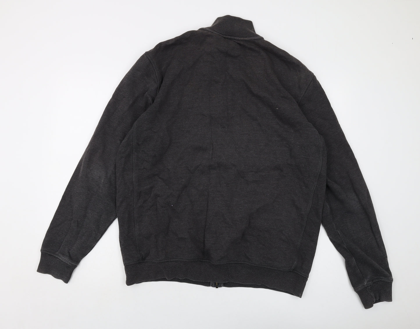 NEXT Mens Grey Cotton Full Zip Sweatshirt Size XL