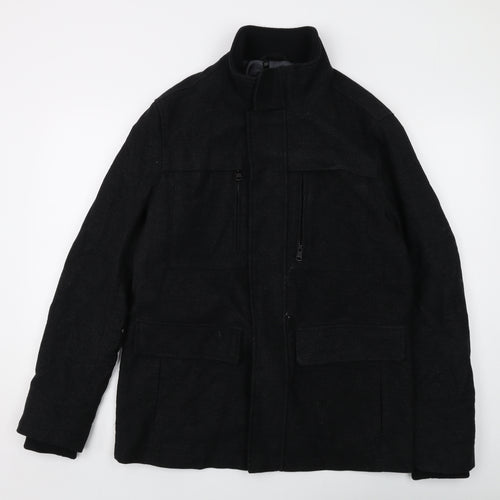 Marks and Spencer Mens Black Jacket Size M Zip