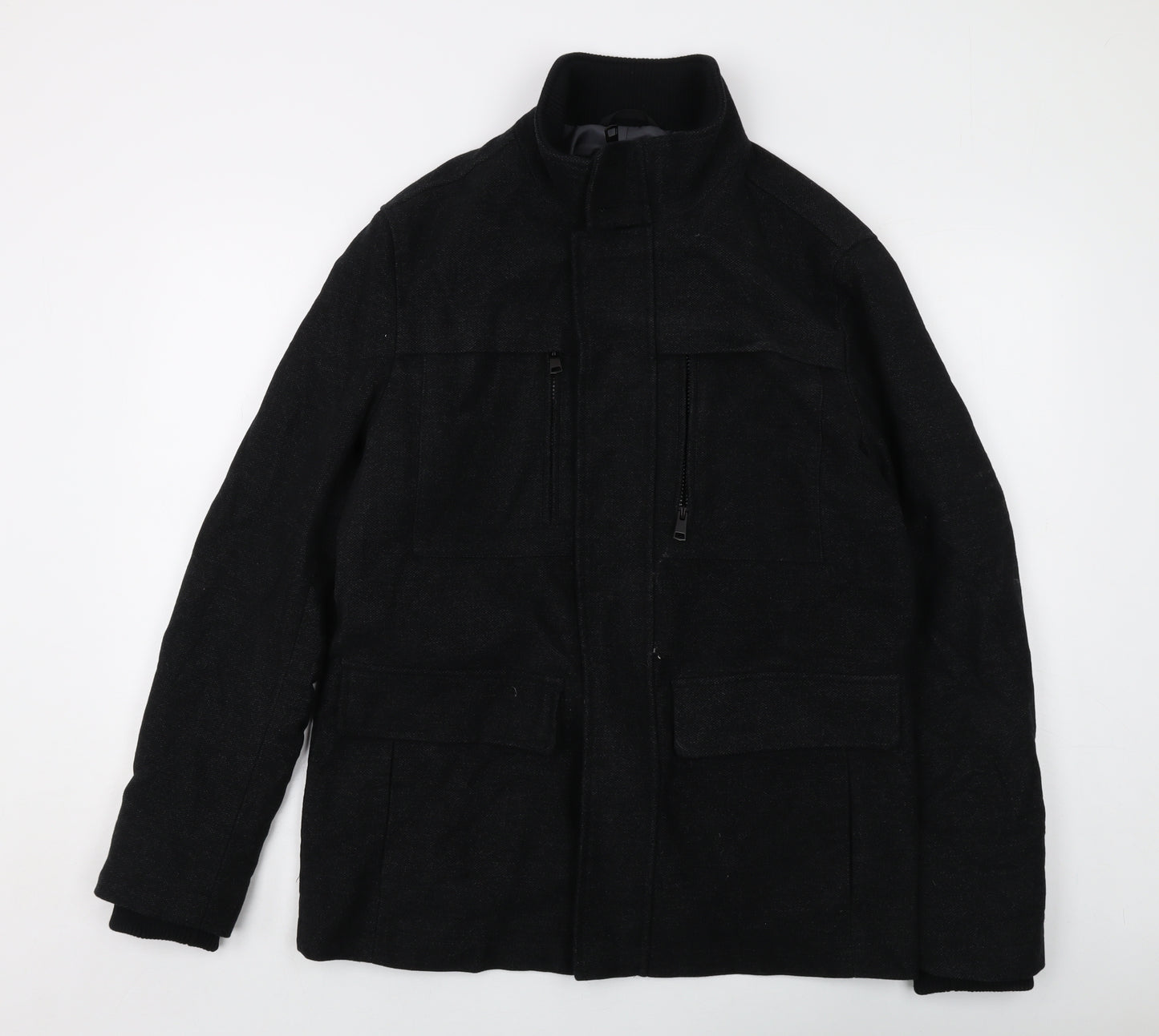 Marks and Spencer Mens Black Jacket Size M Zip