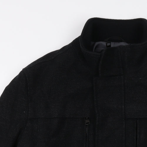 Marks and Spencer Mens Black Jacket Size M Zip