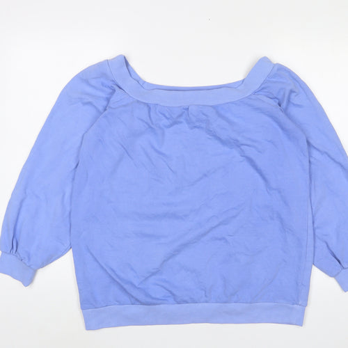 NEXT Womens Blue Cotton Pullover Sweatshirt Size L Pullover