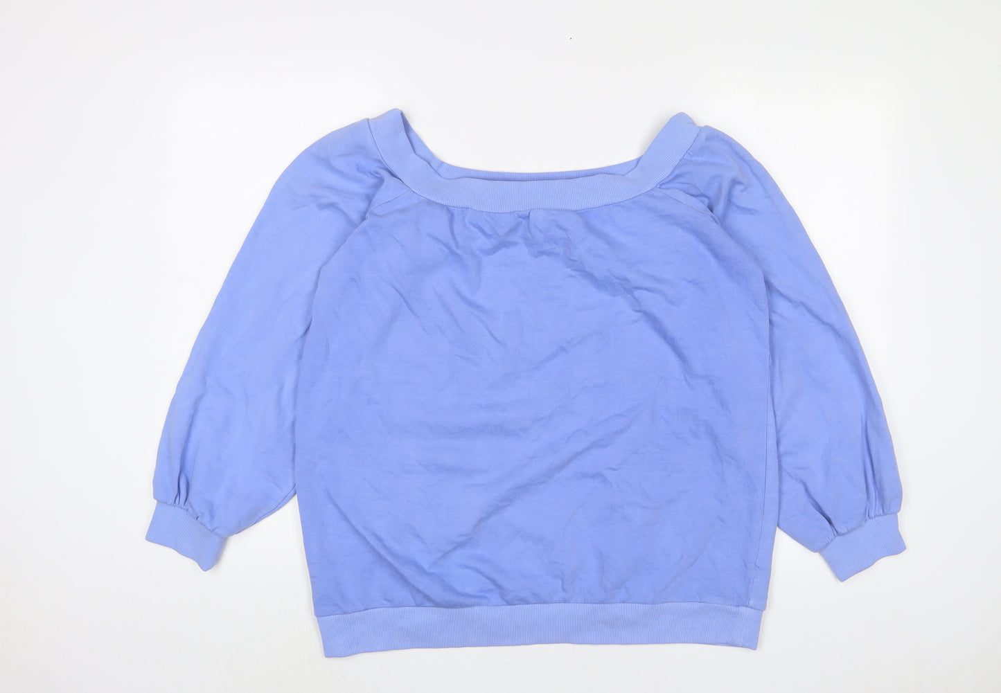 NEXT Womens Blue Cotton Pullover Sweatshirt Size L Pullover