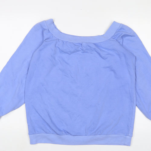 NEXT Womens Blue Cotton Pullover Sweatshirt Size L Pullover
