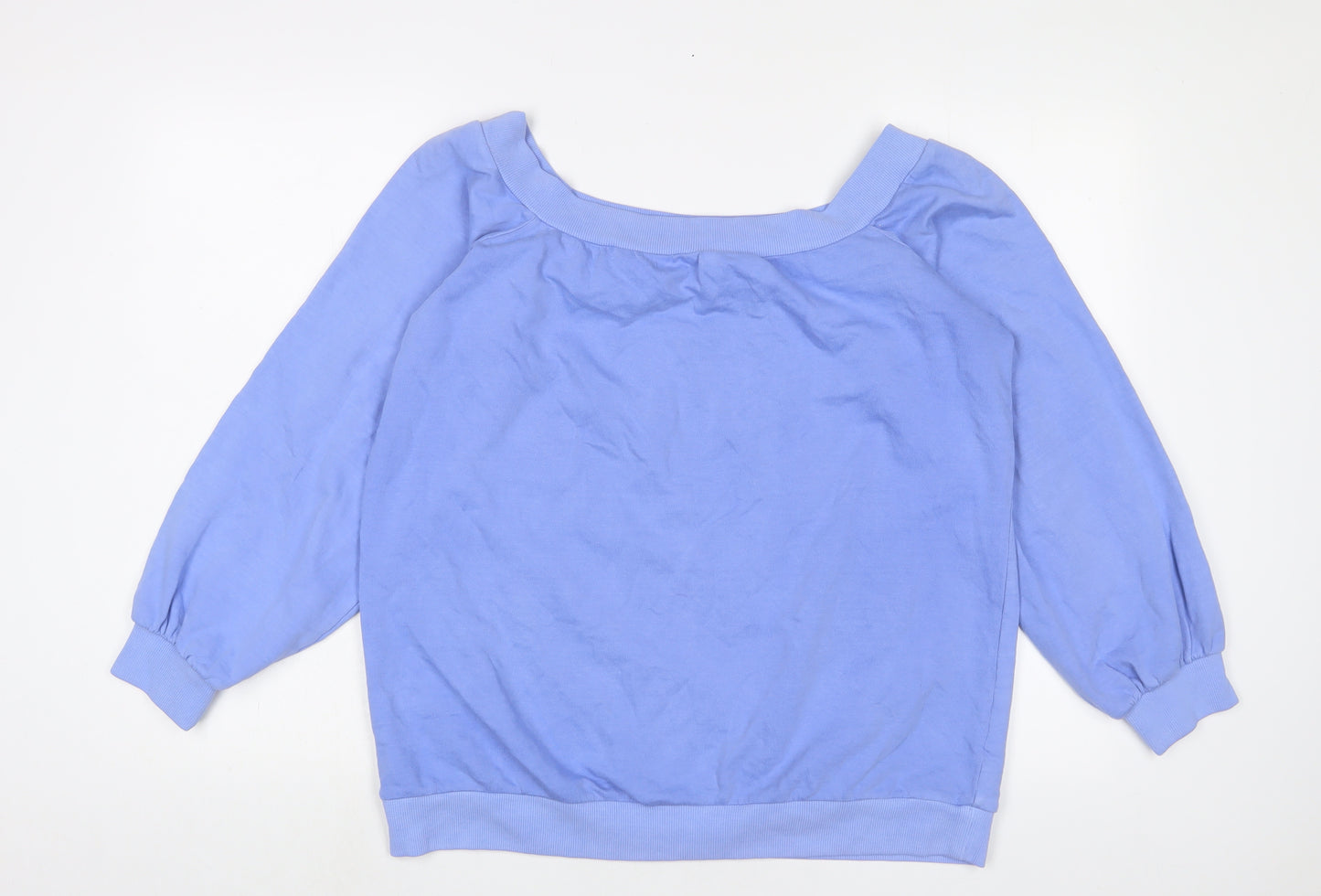 NEXT Womens Blue Cotton Pullover Sweatshirt Size L Pullover