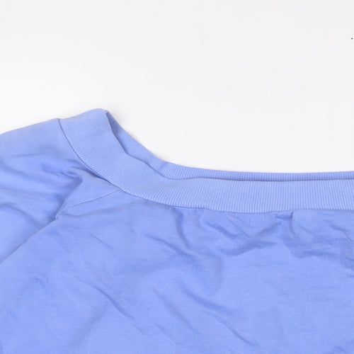 NEXT Womens Blue Cotton Pullover Sweatshirt Size L Pullover