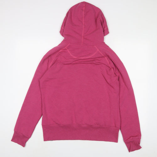 Bamboo Womens Pink Viscose Full Zip Hoodie Size 12 Zip