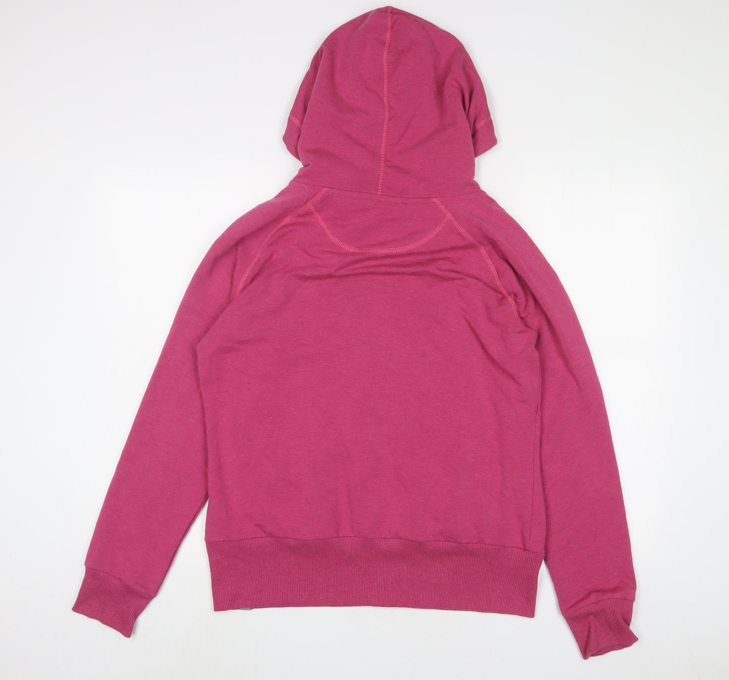 Bamboo Womens Pink Viscose Full Zip Hoodie Size 12 Zip