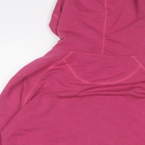 Bamboo Womens Pink Viscose Full Zip Hoodie Size 12 Zip
