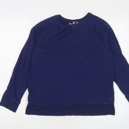 DOMYOS Womens Blue Cotton Pullover Sweatshirt Size XL Pullover