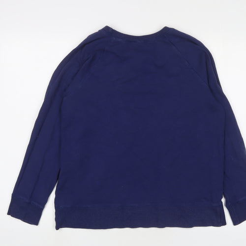 DOMYOS Womens Blue Cotton Pullover Sweatshirt Size XL Pullover