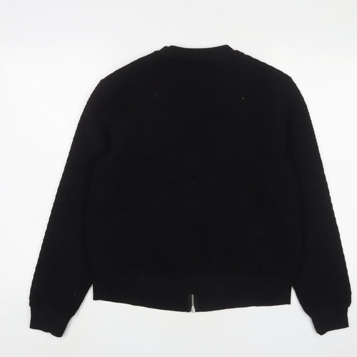 Marks and Spencer Womens Black Jacket Size 14 Zip