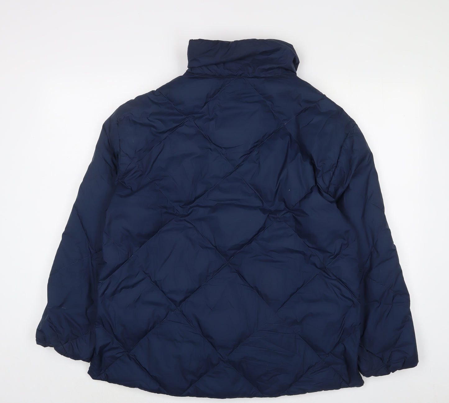 Marks and Spencer Womens Blue Puffer Jacket Jacket Size 12 Zip