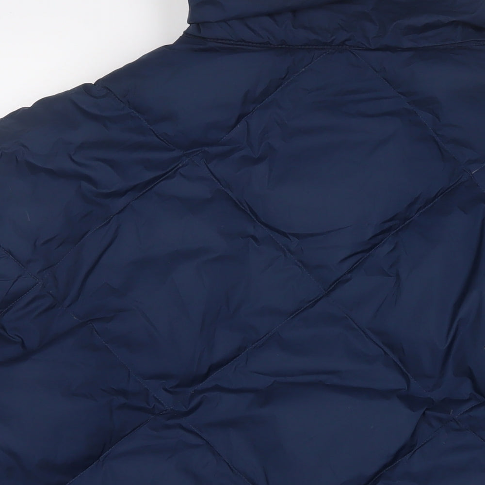 Marks and Spencer Womens Blue Puffer Jacket Jacket Size 12 Zip