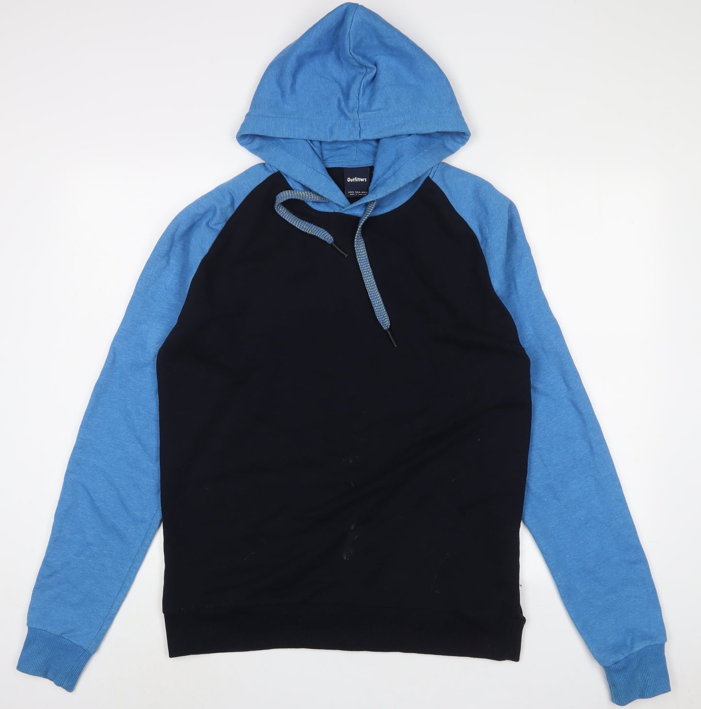 Outfitters Mens Blue Cotton Pullover Hoodie Size XL
