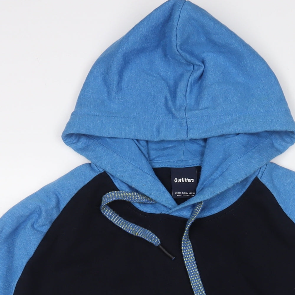 Outfitters Mens Blue Cotton Pullover Hoodie Size XL