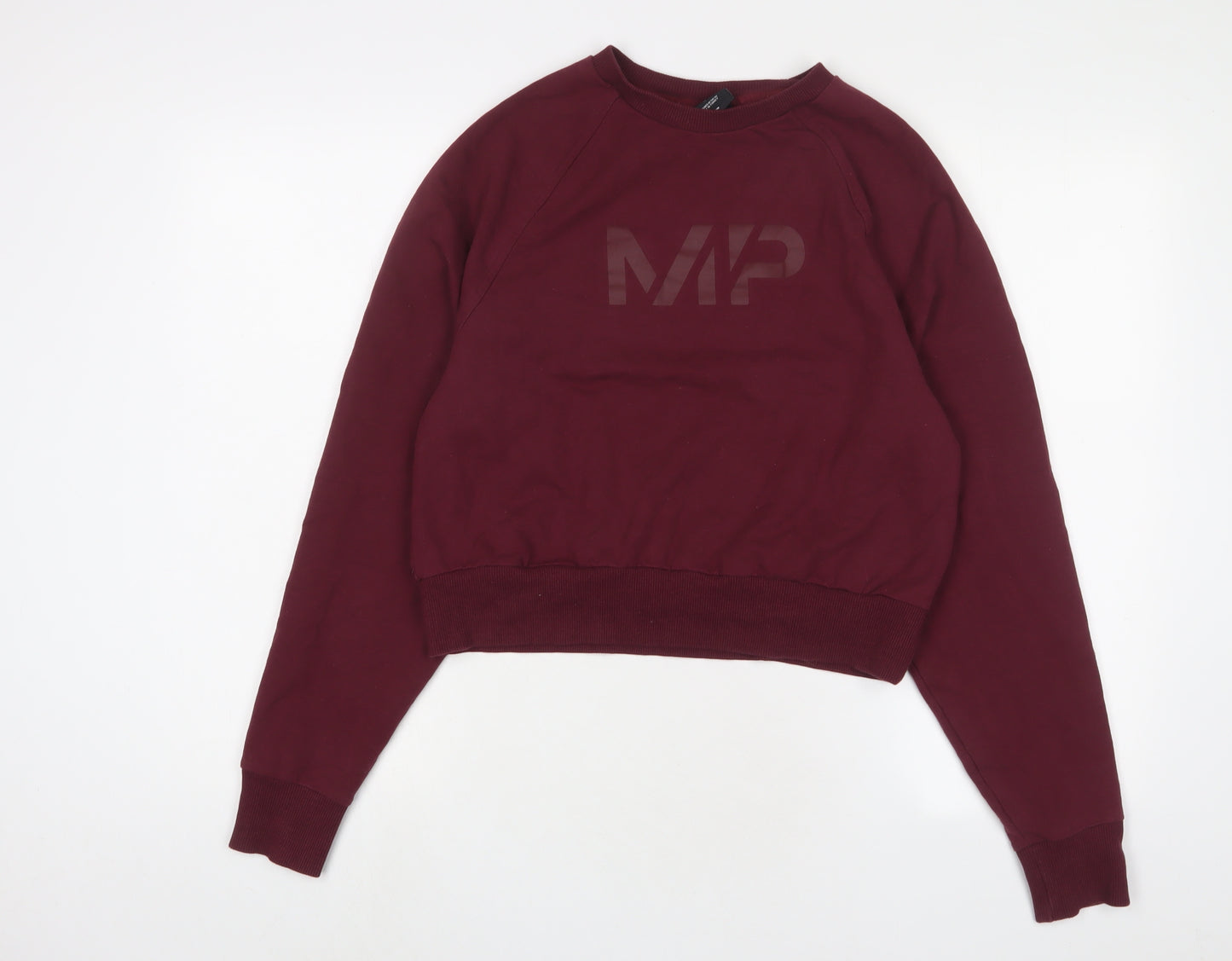 Myprotein Womens Red Cotton Pullover Sweatshirt Size M Pullover - Logo