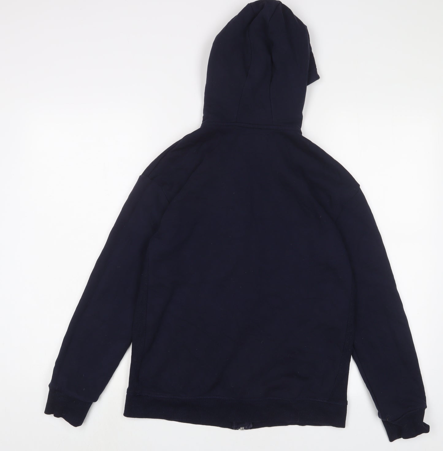 Marks and Spencer Boys Blue Cotton Full Zip Hoodie Size 13-14 Years Zip