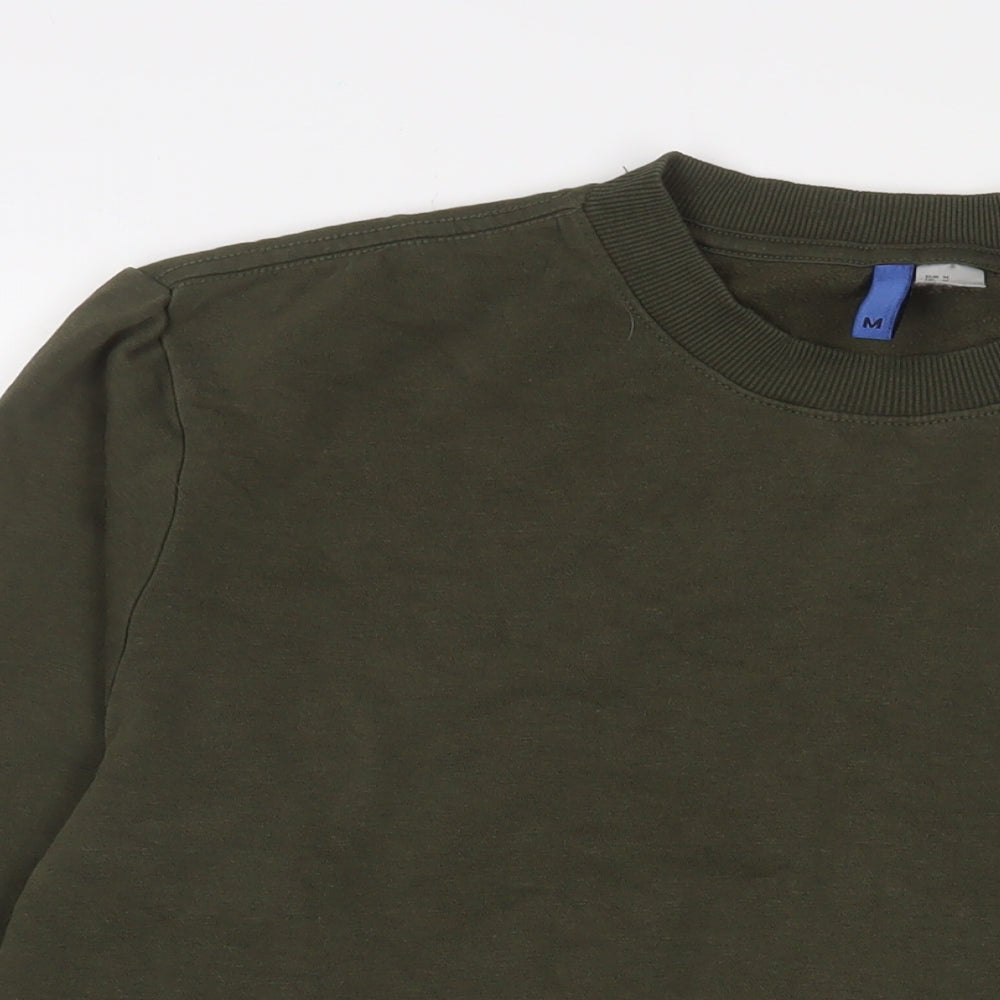 Marks and Spencer Mens Green Cotton Pullover Sweatshirt Size M