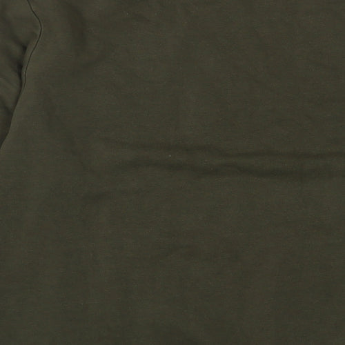Marks and Spencer Mens Green Cotton Pullover Sweatshirt Size M