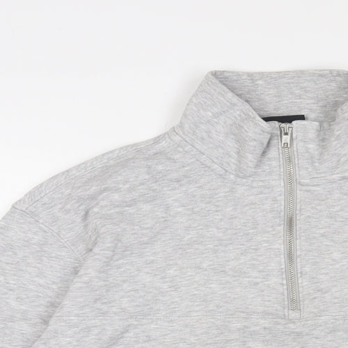 H&M Mens Grey Cotton Pullover Sweatshirt Size M