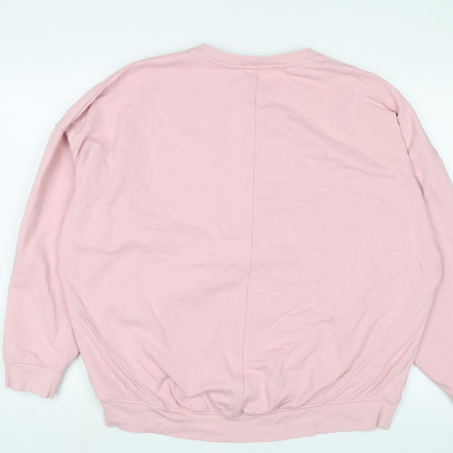 In other words Womens Pink Cotton Pullover Sweatshirt Size M Pullover