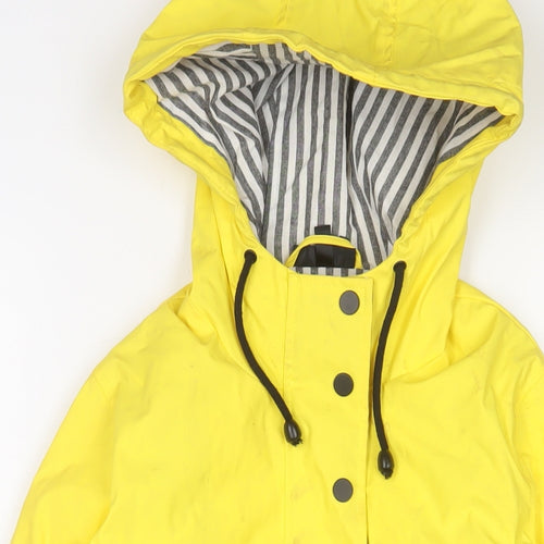 Topshop Womens Yellow Jacket Size 8 Zip