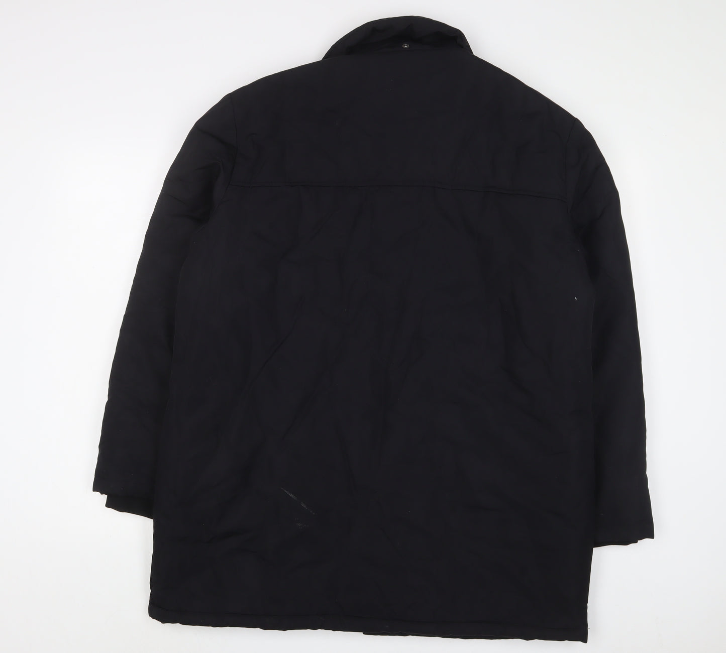 JBC Collection Mens Black Quilted Jacket Size S Zip