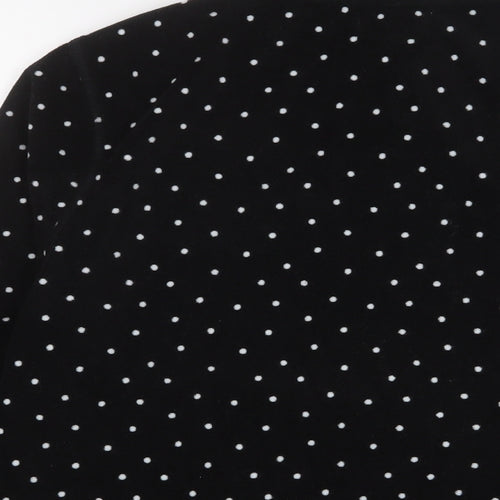 JD Williams Womens Black Polka Dot Jacket Size 16 Zip