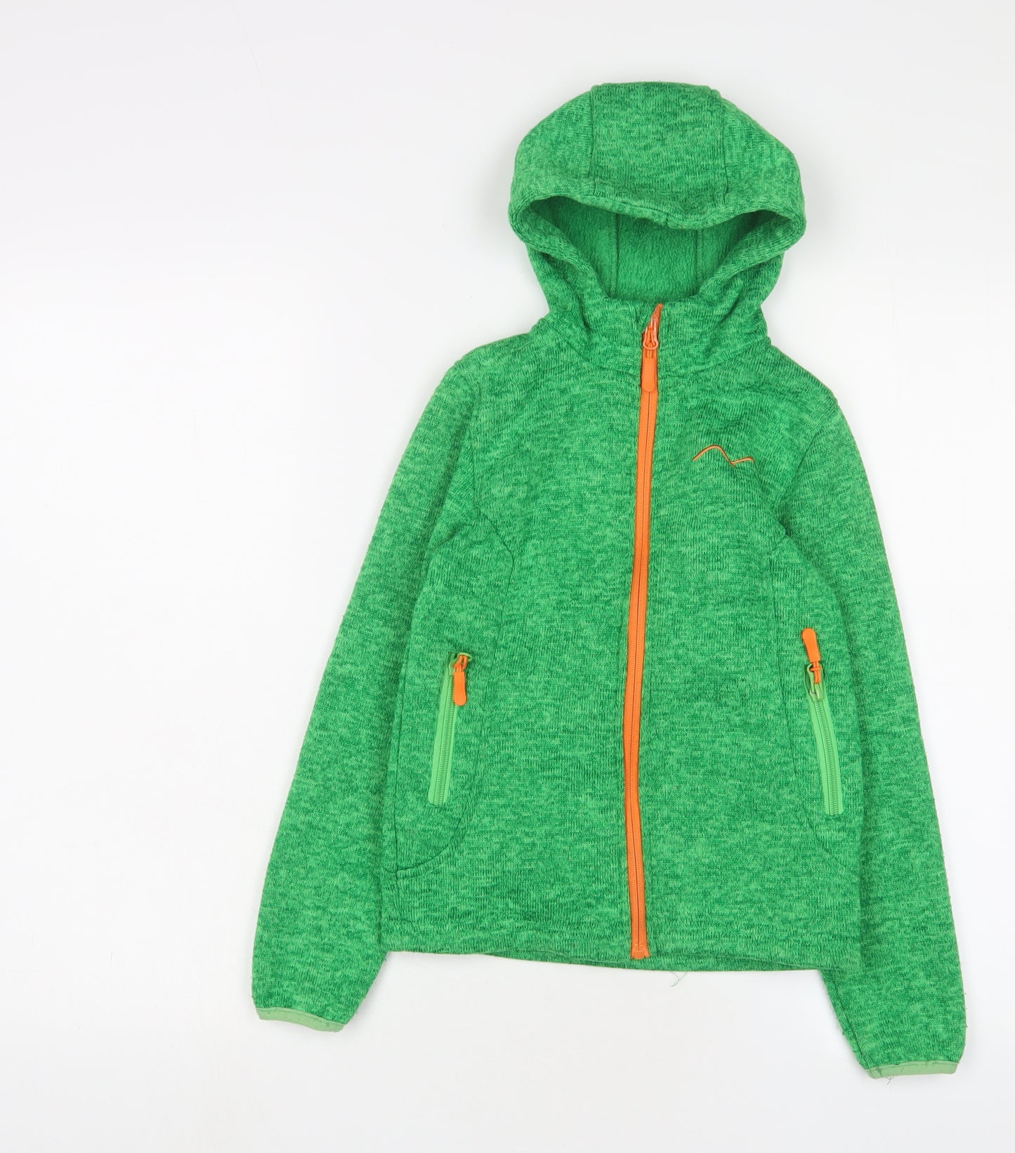 Comptoir des Cotonniers Boys Green Jacket Size 10 Years Zip - Zip Pockets