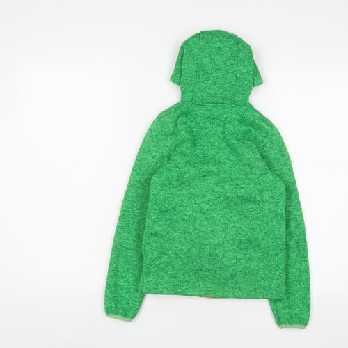 Comptoir des Cotonniers Boys Green Jacket Size 10 Years Zip - Zip Pockets