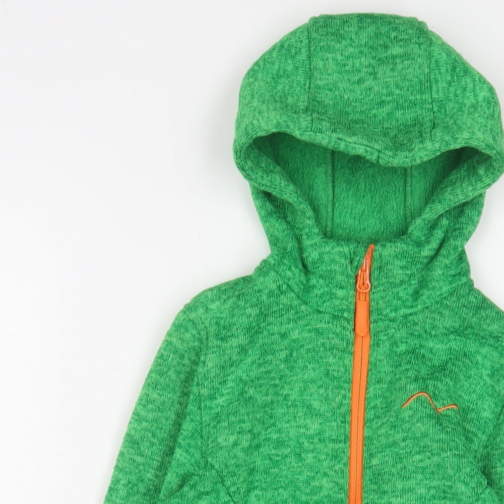 Comptoir des Cotonniers Boys Green Jacket Size 10 Years Zip - Zip Pockets