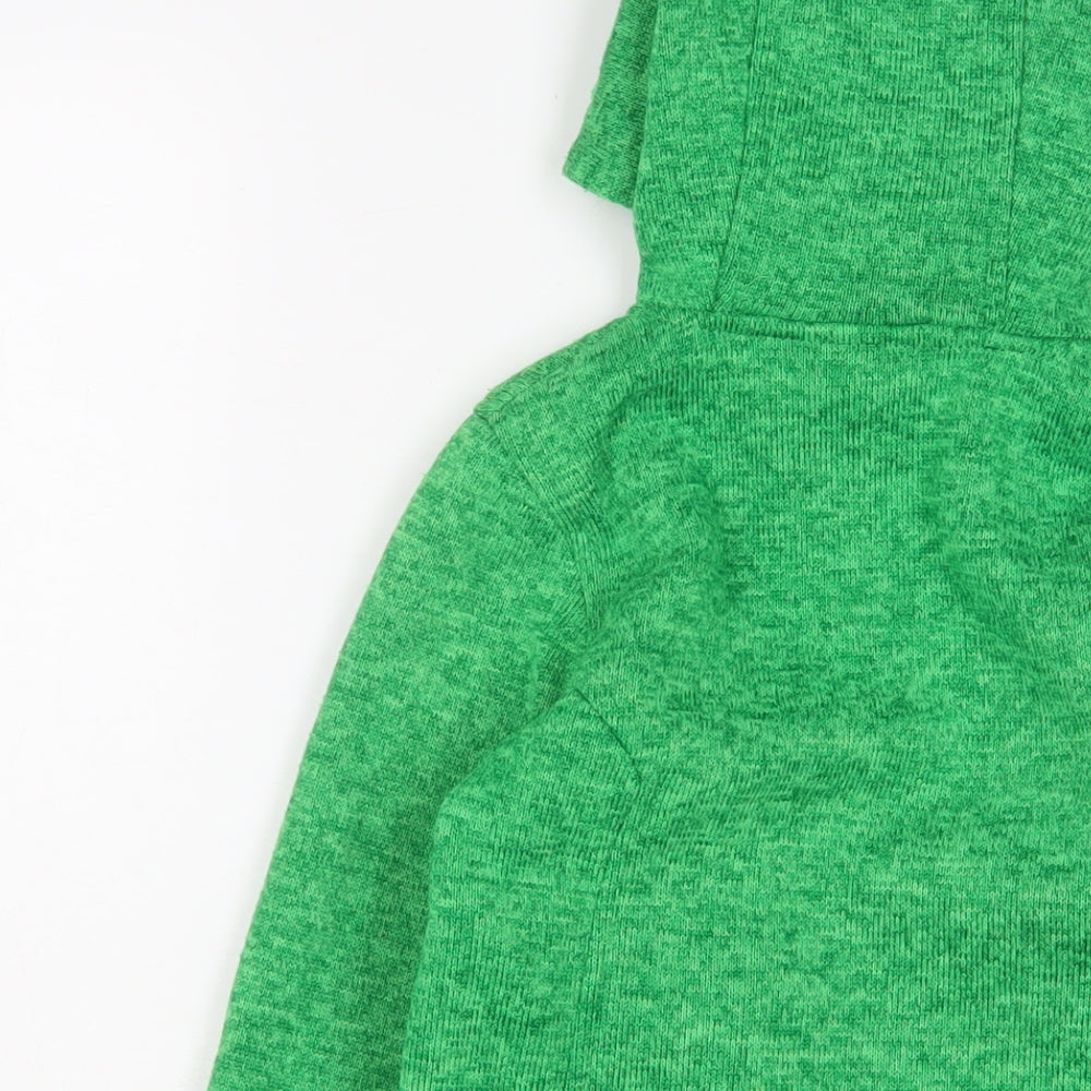 Comptoir des Cotonniers Boys Green Jacket Size 10 Years Zip - Zip Pockets