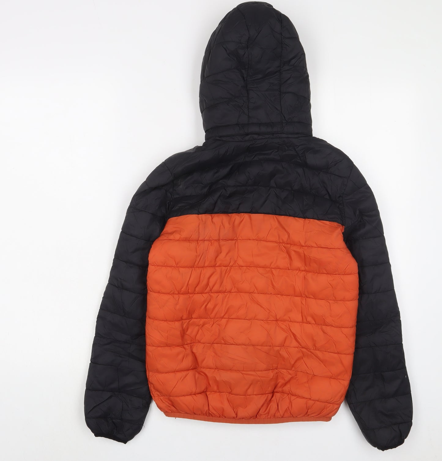 H&M Boys Orange Puffer Jacket Jacket Size 10-11 Years Zip