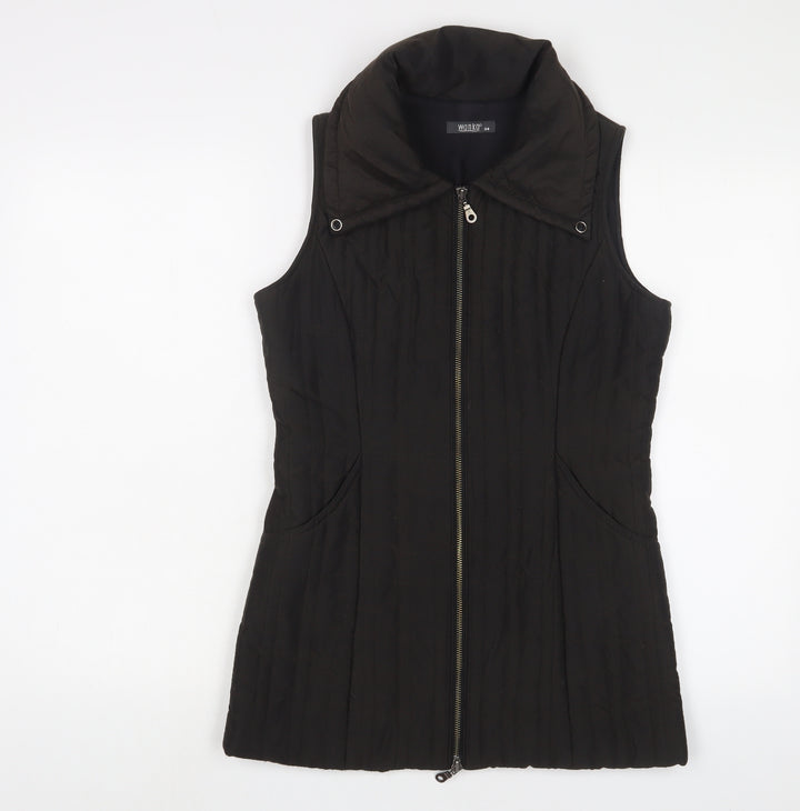 WANKO Womens Black Gilet Jacket Size 6 Zip