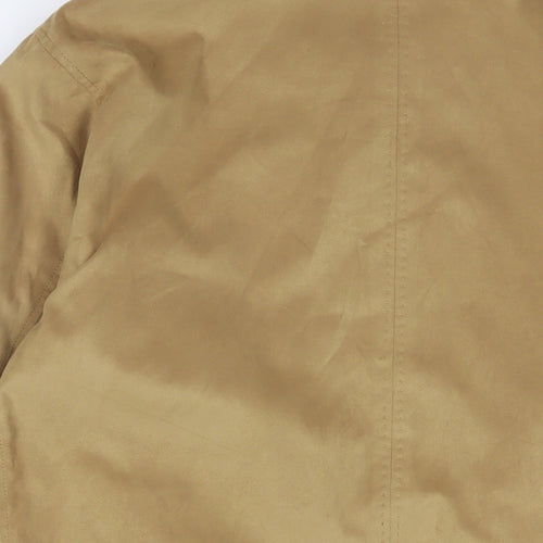 GAT Mens Brown Jacket Size L Button - Logo, Embroidered