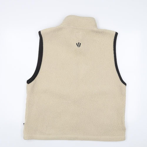 Fat Face Mens Beige Gilet Jacket Size XL Zip
