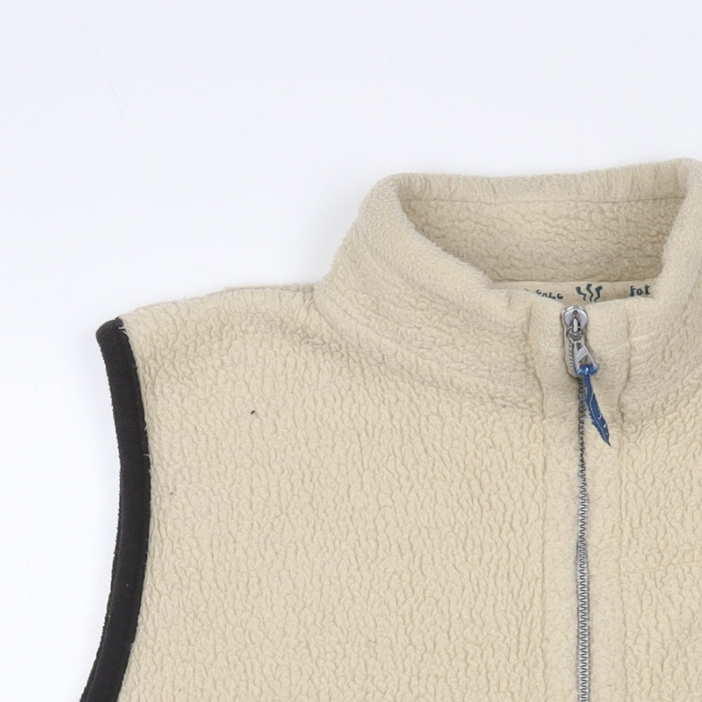 Fat Face Mens Beige Gilet Jacket Size XL Zip