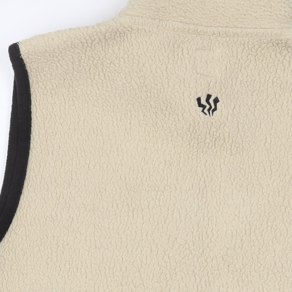 Fat Face Mens Beige Gilet Jacket Size XL Zip