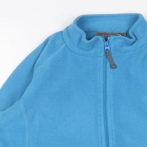Mountain Life Womens Blue Jacket Size 12 Zip - Logo, Embroidered