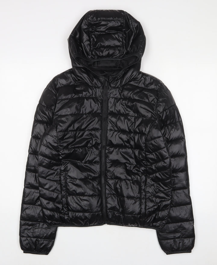 Terranova Womens Black Puffer Jacket Jacket Size XL Zip